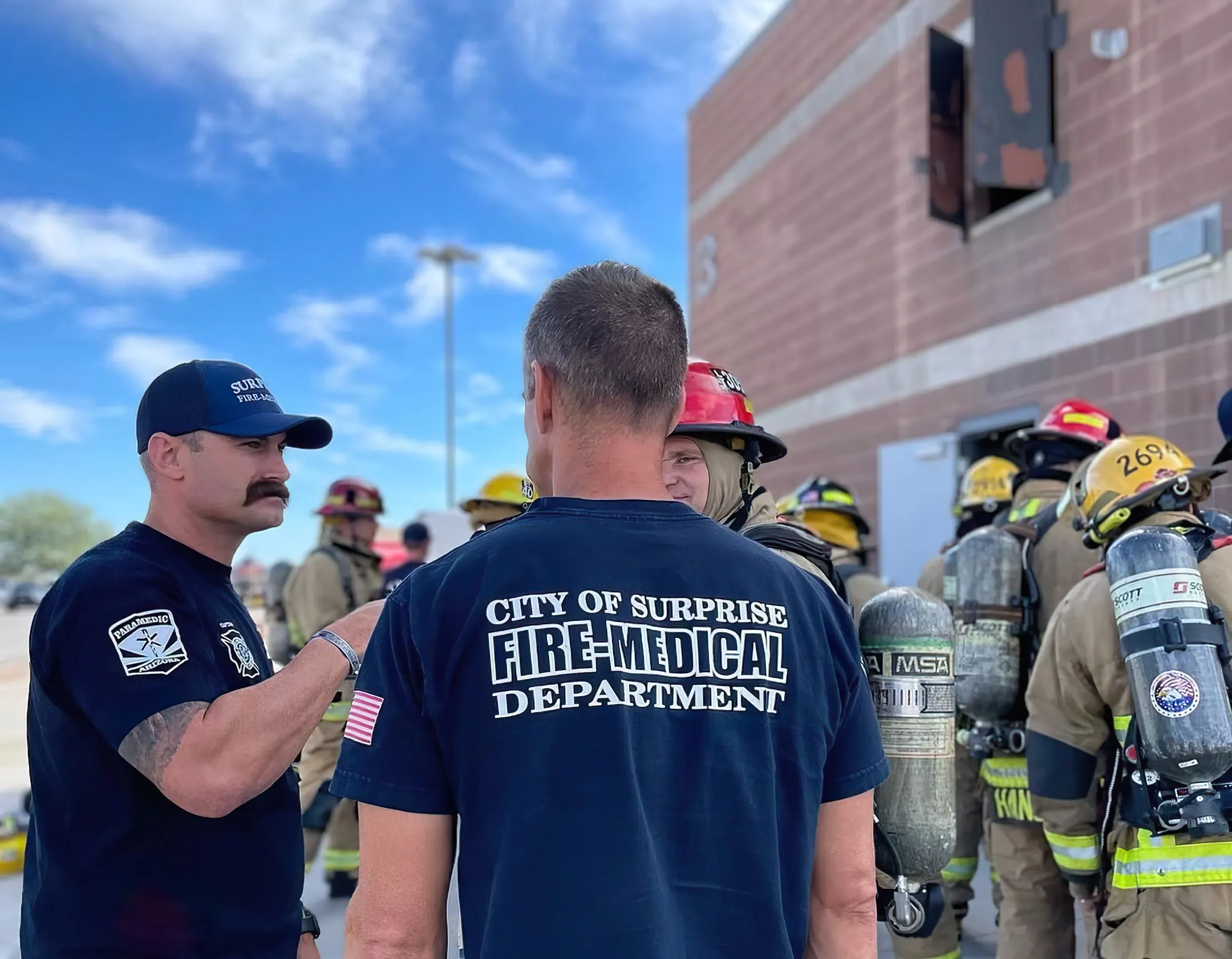 Surprise Fire-Medical crews.